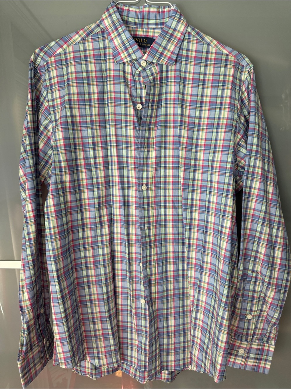 Polo by Ralph Lauren Pastel Plaid Long-Sleeve Button-Down Shirt